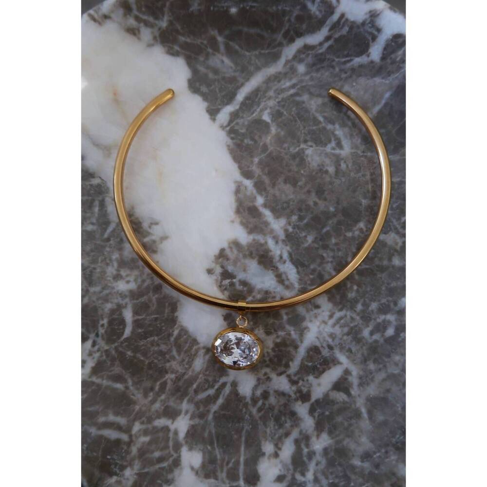 NEW CHANSUTTPEARLS jaclyn open back necklace in gold